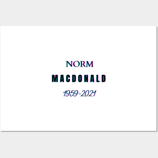 RIP Norm Macdonald Posters and Art